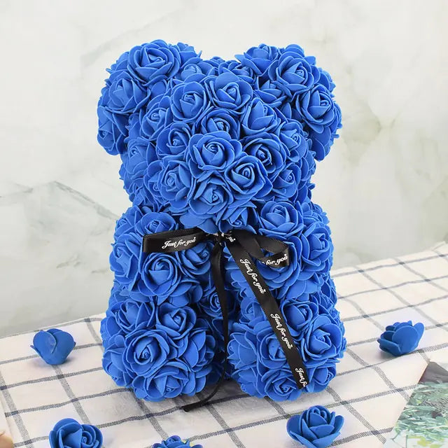 "Cherished Moments Rose Bear – Heartfelt Gift for Her on Mother’s Day"