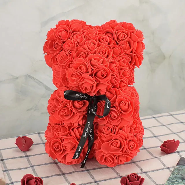 "Cherished Moments Rose Bear – Heartfelt Gift for Her on Mother’s Day"